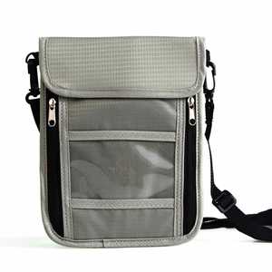 Custom Logo Hot Sale <b>Passport</b> ID Bag Travel FRID Anti-theft Swipe Card Bag Nylon Luggage Sets Airline Ticket Holder Phone <b>Wallet</b> - Product Image 5