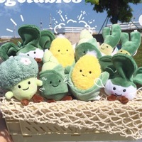 Porte-clés en peluche, figurines de légumes et d'aliments, jouets en forme de fruits, poupées de confort, cadeaux