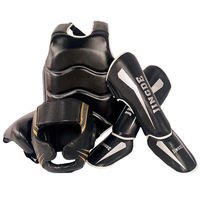 Protections Sanda complètes en latex, unisexe, pour adultes et enfants, pour entraînement de Muay Thai, boxe, combat, protection de la tête, des jambes et du torse