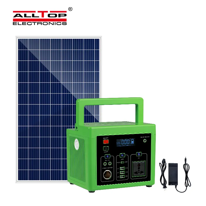 ALLTOP High Power Energy 300w 500w Outdoor Camping Commercial Emergency Home Lighting Portable Solar System