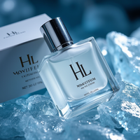 Botol Parfum Kaca Mini Mewah Isi Ulang 30ml 50ml 100ml Warna-warni dengan Tutup Mahkota, Cetak Sablon, dan Stempel Emas