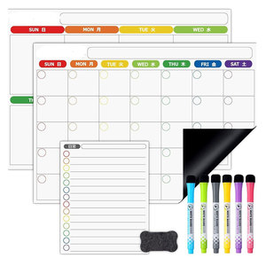 Tableau blanc magnétique super résistant pour planificateur hebdomadaire, tableau effaçable à sec, aimant souple pour réfrigérateur, tableau des tâches pour enfants - Product Image 3