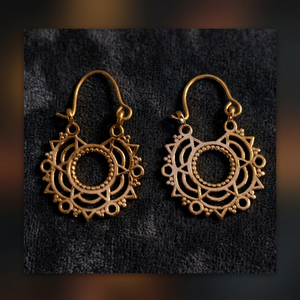 New Fashion Round <b>Small</b> Hoop Brass Gold Color Fine Jewelry Fashion Jewelry Stud Hoop <b>Earrings</b> Indian Style <b>Small</b> Hoop <b>Earring</b> - Product Image 2