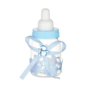 Baby Shower Blue <strong>Boy</strong> Pink Girl Gift Box Bottle Baby Shower Bottles Candy Box for Birthday <strong>Christening</strong> Gift Party - Product Image 4