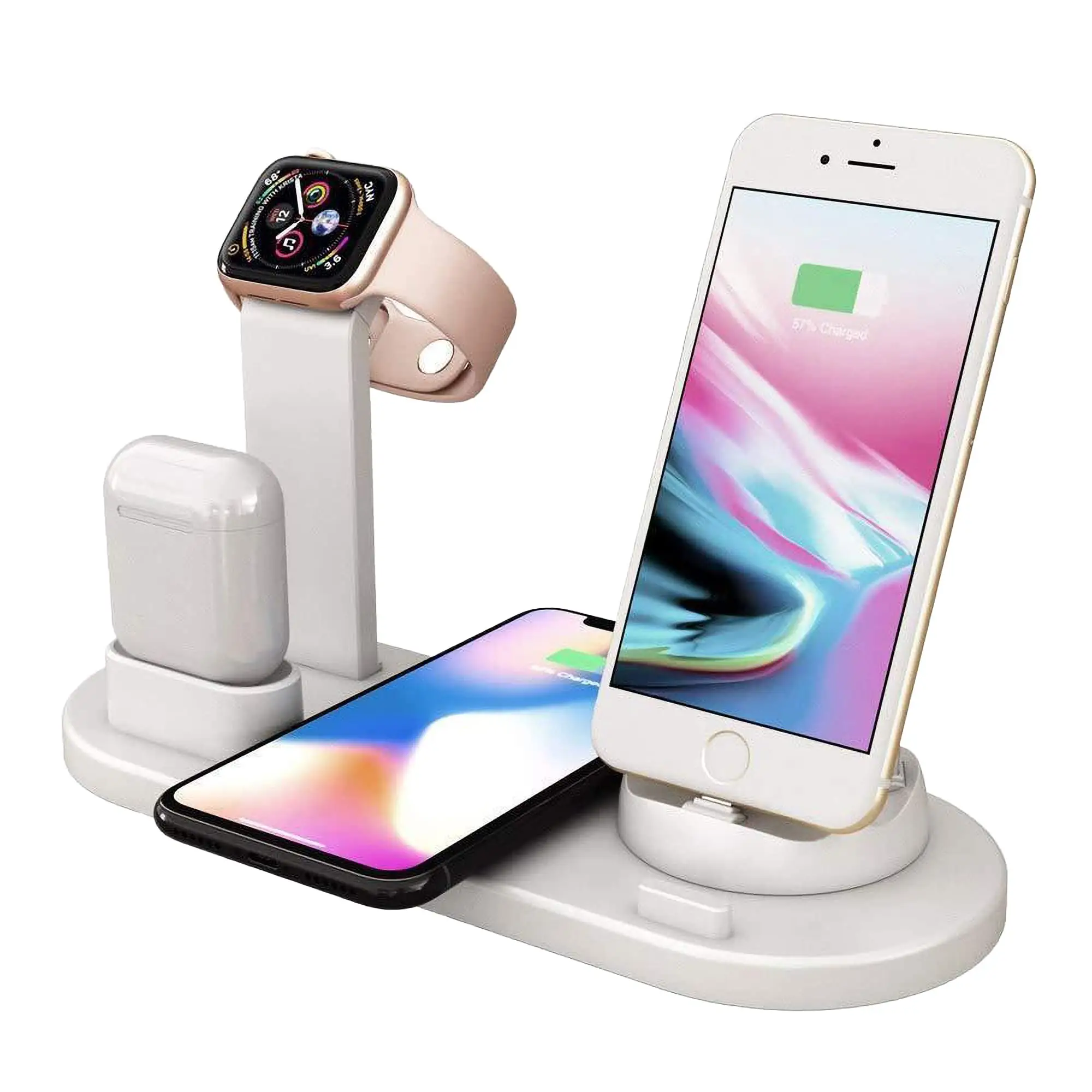 6 in 1 Wireless Magsafes Charger Multi Devices 15W Fast Wireless Charging Dock Station Phone Holder Charger