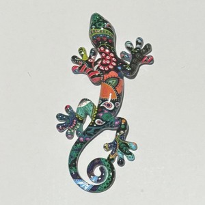 Aimant de réfrigérateur 3D en résine, design moderne personnalisé, motif lézard, style animal créatif, souvenir de taille moyenne pour touristes - Product Image 5