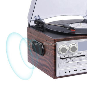 Reproducteur De CD 5 en 1 Forma De Tocadiscos Toca Disco E Cd tourne-disque vinyle avec <span class=keywords><strong>Cassette</strong></span> Usb et CD - Product Image 6