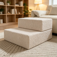 Escalier pour animaux de compagnie à 3 marches, antidérapant, amovible, lavable, rembourré en éponge, portable, pour lit et canapé – Vente chaude