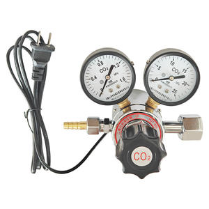 Válvula Reductora de Presión de Calentamiento Eléctrico de Dos Etapas de Argón-Dióxido de Carbono de Fábrica YQT-80L/YQT-341 Regulador de Presión de Colector - Product Image 3