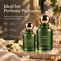 Flacon de parfum en verre de luxe 30 ml avec capuchon, flacon de parfum en verre 50 ml, flacons de parfum colorés en verre OEM à marque privée, vaporisateur à fine brume
