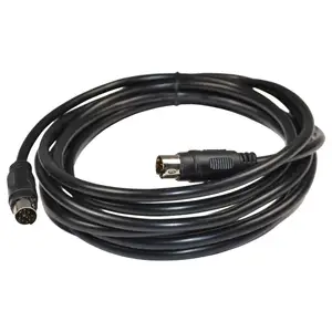 Venta al por mayor UL2464 26AWG 4P/5P/6P/7P/8P/9P 9P Mini Din CCTV 9-pin macho a 9-pin macho (M/M) Cable de entrada de Audio