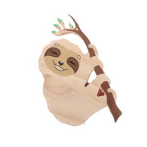 Adornos de madera con forma de animales para niños, juguetes educativos para edades tempranas, decoraciones de pared para dormitorio - Product Image 5
