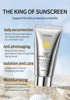 MOIKA YUEJIN Crème hydratante teintée la plus vendue Protection UVA/UVB Crème solaire SPF 50 Crème solaire liquide teintée