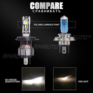 2PCS 30000LM E2 แคนบัส LED ไฟหน้า H4 H7 H11 รถด้านหน้า LED ไฟตัดหมอกหลอดไฟ DC9-18V ไฟสูง-ต่ำ - Product Image 3