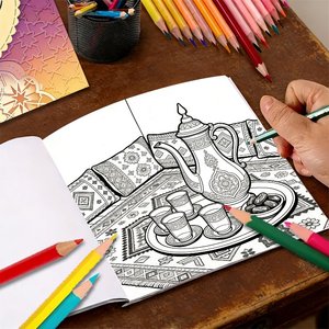 Libro da Colorare Personalizzabile per il Ramadan, Set <span class=keywords><strong>di</strong></span> Cancelleria Regalo per Adulti e Bambini con Ansia, <span class=keywords><strong>Libri</strong></span> da Colorare Personalizzati per Adulti - Product Image 2