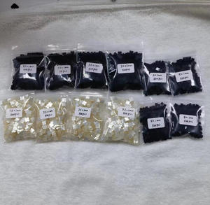 Pietre Naturali Personalizzate in Agata Nera/<span class=keywords><strong>Rossa</strong></span> e Madreperla Bianca per Accessori di Gioielleria Femminile - Product Image 4