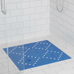 Tappetino doccia in PVC Spirella 'Alaska' blu, 71 x 36 cm - Product Image 3