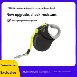 Automatische einziehbare Nylon-Hunde leine 8m Haustier leine Gepolsterter Griff Schwarzes Hundes eil Haustier bedarf - Product Image 5