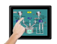 Cadre en aluminium intégré Panel PC Android 15 pouces Tablette industrielle à écran tactile PC unique tout-en-un avec Android 13 OS RS232
