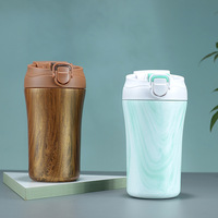 Mugs de voyage isothermes sous vide en acier inoxydable 18/8 à double paroi de 400 ml, anti-fuite, avec logo personnalisé, par Emerit Manufacturer, modèle 2026