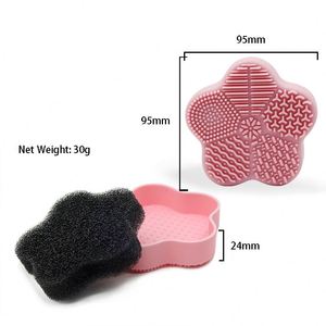 Dry Cleaning Silicone Sponge Cleaning Box Household Rubber <b>Makeup</b> <b>Brush</b> Cleaner <b>Case</b> Beauty Tools <b>Case</b> - Product Image 3
