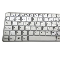 Teclado Laptop untuk Sony VAIO E11 SVE11 SVE11115ELB Keyboard Tata Letak Bahasa Inggris AS Putih dengan Bingkai Pengganti Suku Cadang Notebook