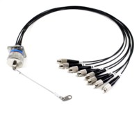 Connecteur série J599 étanche pour environnement sévère 2-12 cœurs prise et prise assemblage de câble à fibre optique de qualité IP67