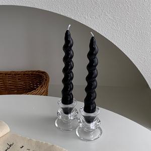 Lot de 2 bougeoirs en cire de soja spirale française, écologiques, pour aromathérapie, décoration de mariage, Saint-Valentin - Product Image 6