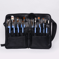 Ensemble de 16 pinceaux cosmétiques professionnels Dongmei avec pinceau éventail et compatibilité correcteur - Poils de chèvre et de poney, manche en bois
