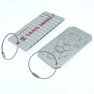 Jing Yongcheng Metal Luggage <b>Tags</b> Stainless Steel Engraving Anti Loss <b>Travel</b> <b>Tags</b> Business Gift Customizable Size - Product Image 4