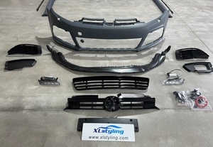 Accessoires de voiture XLstyling conversion facelift bodykit pare-chocs avant avec calandre pour VW Volkswagen <span class=keywords><strong>Golf</strong></span> 6 MK6 à R20 type - Product Image 4