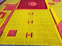 Tapis de sol sur mesure pour plateforme, en polyuréthane anti-corrosion, avec clous en acier, haute performance antidérapante pour l'industrie pétrolière et la découpe d'hydrocarbures