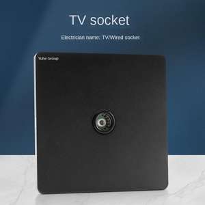 Panel táctil regulador de intensidad para pared, de malla, para TV, con enchufe de acero inoxidable, interruptor de pared estándar universal personalizado para el hogar, 10A - Product Image 3