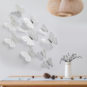 Automne en Couleur 12 pièces DIY Décorations de Mariage en Papillon 3D pour Fournitures de Fête d'Anniversaire Bouquet de Fleurs en Papillon Décorations - Product Image 2