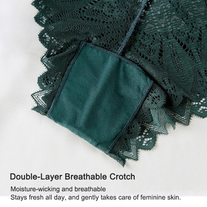 Promotion : Culottes et Strings Sexy Haut de Gamme pour Femme, en Nylon Transparent, Taille Mi-Haute, avec Bretelles Croisées, Élastiques et Respirants, en Dentelle - Product Image 4