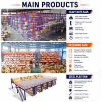 Plateforme de mezzanine en acier à poutres en I de 800 kg par mètre carré, pour entrepôt industriel et stockage