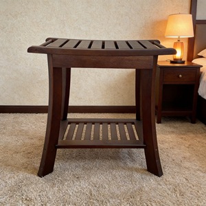 Tabouret de douche double couche antidérapant pour salle de bain, tabouret à double niveau pour toilettes, salles de bain, chambres d'hôtel, adultes et seniors - Product Image 1