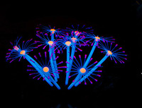 Décoration de paysage d'aquarium, plante de simulation, herbe aquatique, paysage de réservoir à poissons, corail doux en silicone, corail artificiel fluorescent