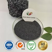 Carbure de silicium noir 98,5 % FEPA F Grit F46 F54 F60 SiC noir pour papier abrasif enduit, disque de découpe en résine, meulage de métal