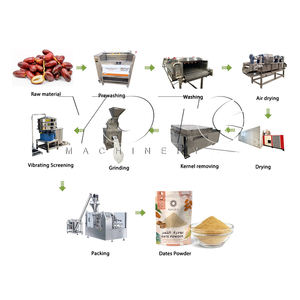 เครื่องแยกเมล็ดอัตโนมัติสำหรับผลไม้และผัก ความจุสูง พร้อมสายการผลิตและบรรจุภัณฑ์ผงอินทผลัม - Product Image 2
