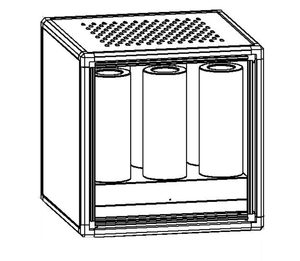 Unité de filtration et de désodorisation en fibre de verre de type MECO AB85, boîtier en aluminium durable revêtu d'acier inoxydable, machine d'élimination des gaz - Product Image 2