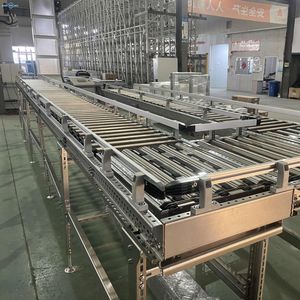 สายพานลำเลียงแบบลูกกลิ้ง ระบบบรรจุภัณฑ์อัตโนมัติ ลูกกลิ้งเหล็ก ปรับความเร็วได้ ใช้งานอัตโนมัติเต็มรูปแบบ สำหรับใช้ภายในอาคาร - Product Image 1