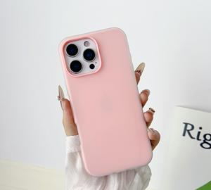 Confortable couleur bonbon givré TPU antichoc coque souple coque de téléphone <span class=keywords><strong>2</strong></span> en 1 couleur unie étui de téléphone portable pour iPhone 17 16 15 14 - Product Image 3