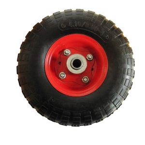 10 pulgadas <span class=keywords><strong>ruedas</strong></span> de goma sólidas/4,10/3,50-4 <span class=keywords><strong>para</strong></span> camión de mano - Product Image 1