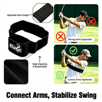 Bande de maintien pour bras de golf droitier, réglable, en nylon élastique, correcteur d'axe de swing, aide à l'entraînement de la stabilité, pour hommes et femmes, vente en gros