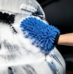 Guanto in Microfibra Professionale OEM 8x10" per Lavaggio Auto, Interni e Pulizia Domestica, Grande Guanto in Ciniglia per Detailing SGCB all'Ingrosso - Product Image 2