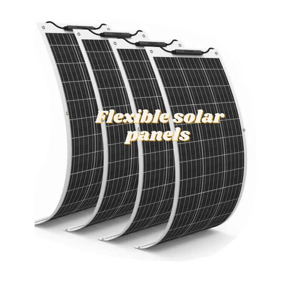 flexible 385w thin roof solar PV panels for RV boats and steel roofs 25 year warranty