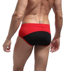 All'ingrosso personalizzato persona coraggiosa di alta qualità abbigliamento da nuoto uomo Patchwork con coulisse in Nylon e Spandex slip da nuoto da uomo - Product Image 3