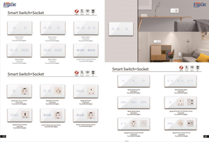 Bingoelec EU 1/2/3/4 gang Thiết bị chuyển mạch ánh sáng Alexa điều khiển bằng giọng nói cảm ứng Glass tường không dây Wifi điện tuya chuyển đổi thông minh - Product Image 6