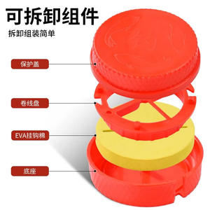 Boîte de rangement rotative Boyuan pour hameçons, accessoires de pêche en plastique, pour la pêche en mer et en bateau, taille universelle - Product Image 1